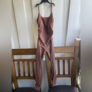 Maternity Beyond Yoga Beyond the Bump Rust Jumpsuit